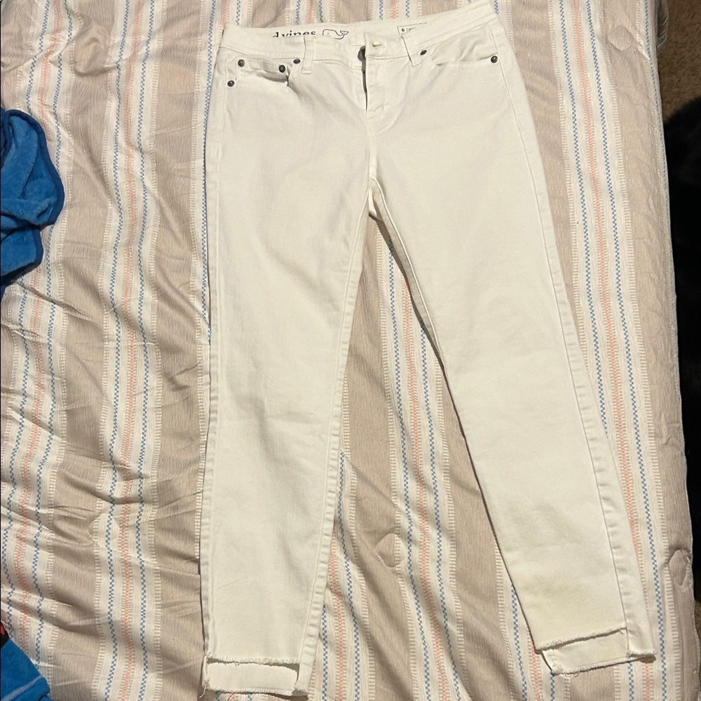 Vineyard Vines Women's White Skinny Jeans